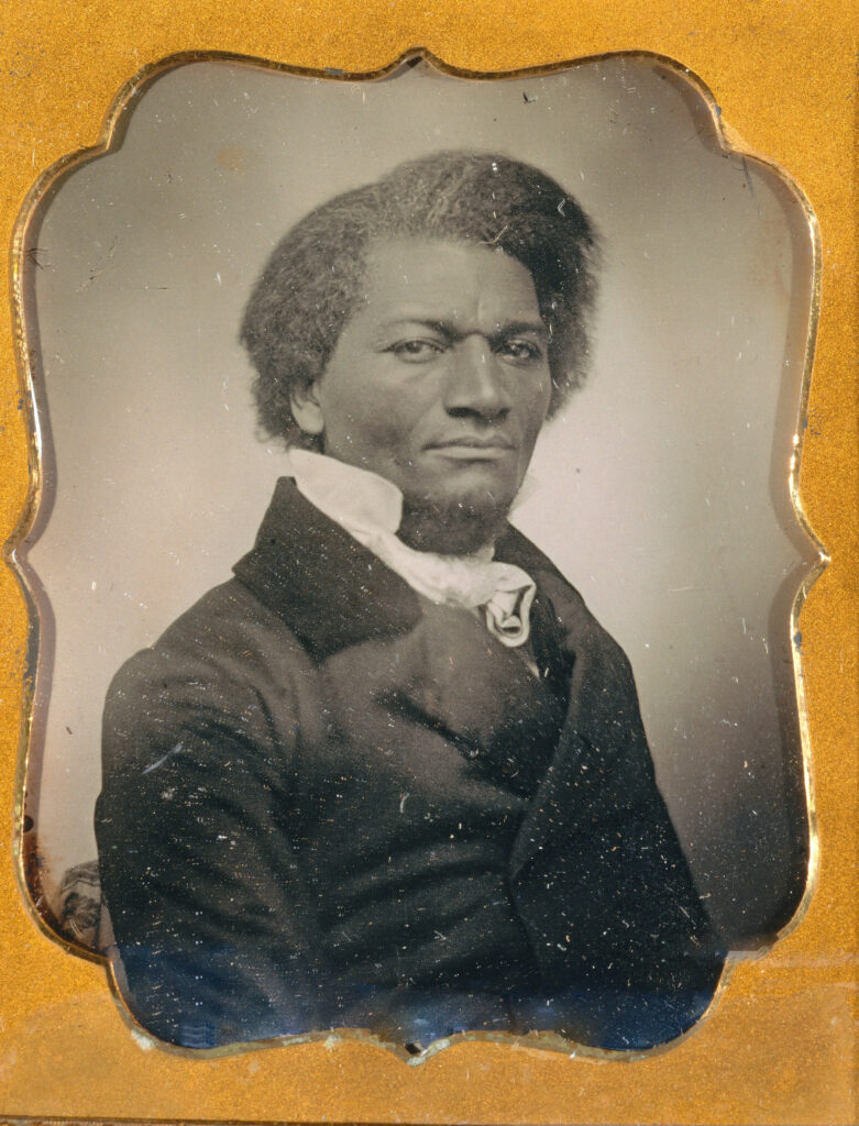 American writer, abolitionist and statesman Frederick Douglass (1818 - 1895), circa 1855