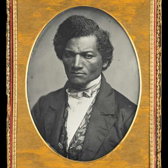 Portrait of African-American abolitionist Frederick Douglass