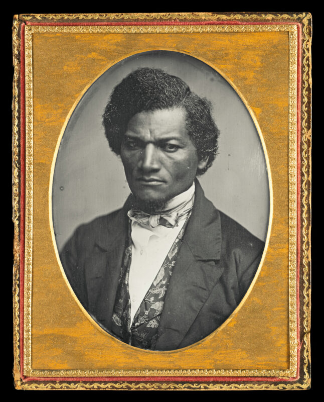 Portrait of African-American abolitionist Frederick Douglass