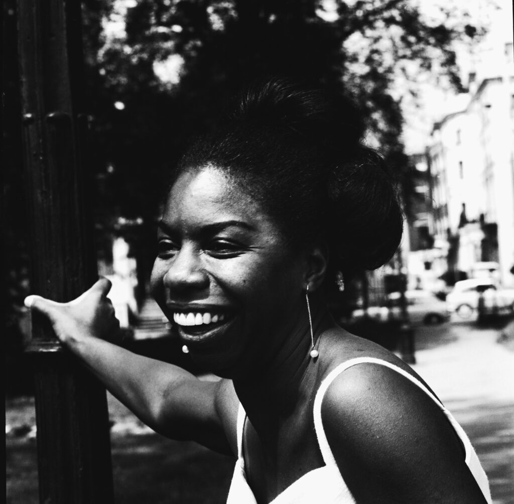 American singer, songwriter, pianist and civil rights activist Nina Simone (1933-2003) posed in London in June 1968.