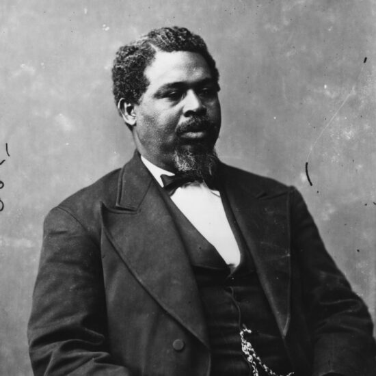 American Republican politician, Robert Smalls (1839 - 1915), born a slave in South Carolina, he was later elected to serve as a Congressman for his home state.