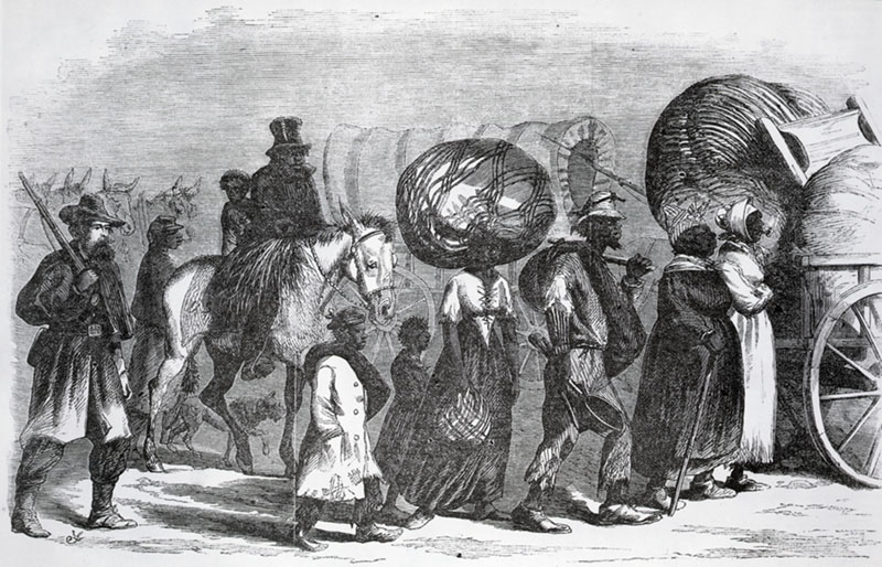 Contrabands accompanying the line of Sherman's March through Georgia. March 18, 1865