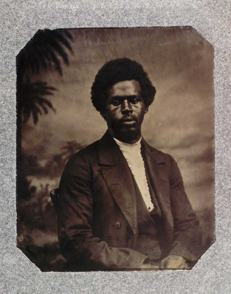 Portrait of Robert Smalls, a pilot who, on May 13, 1862, seized the CSS Planter from Charleston, South Carolina, and delivered her to the United States Navy.