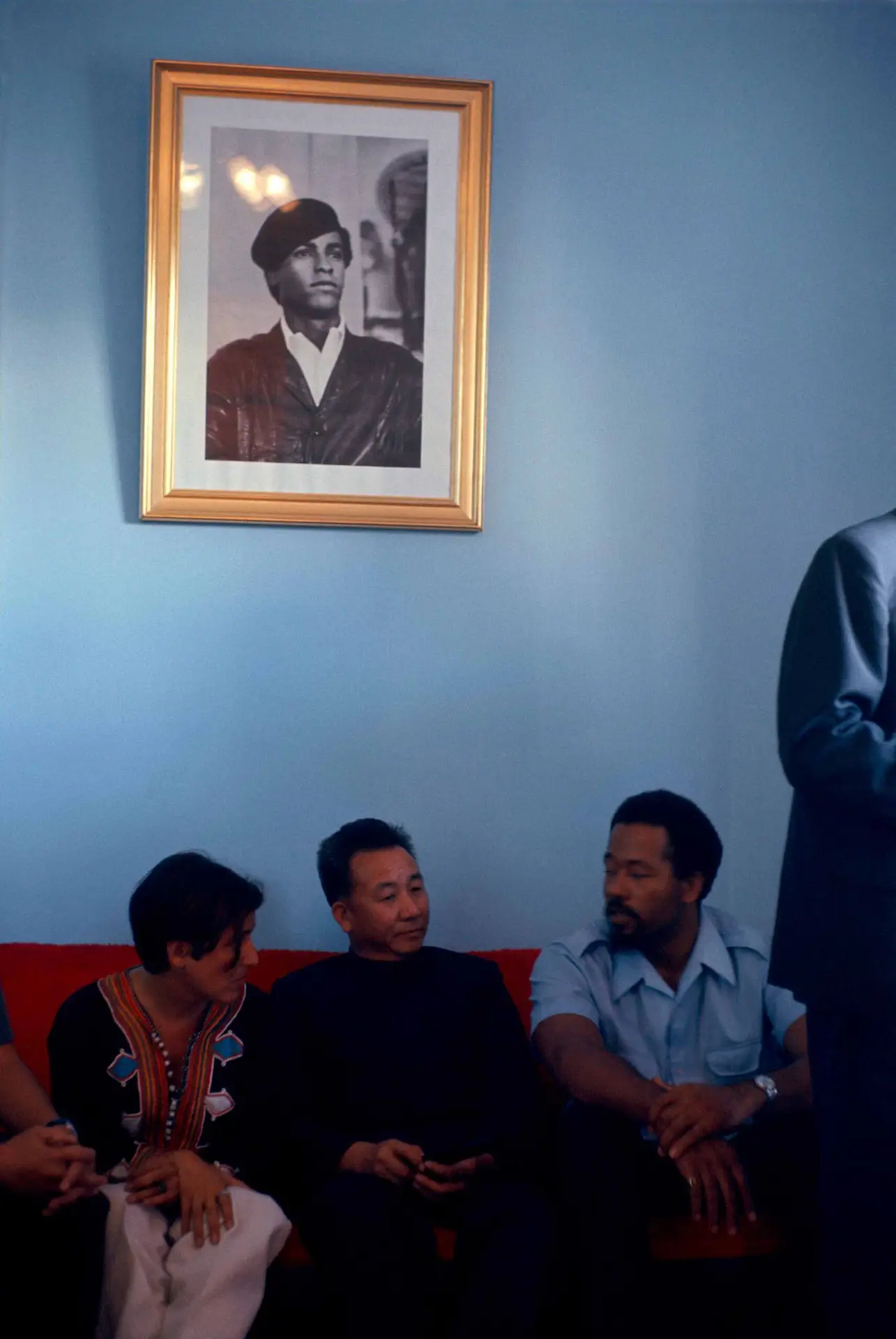 The leader of the Black Panther Eldridge Cleaver in Algiers, Algeria in 1970.