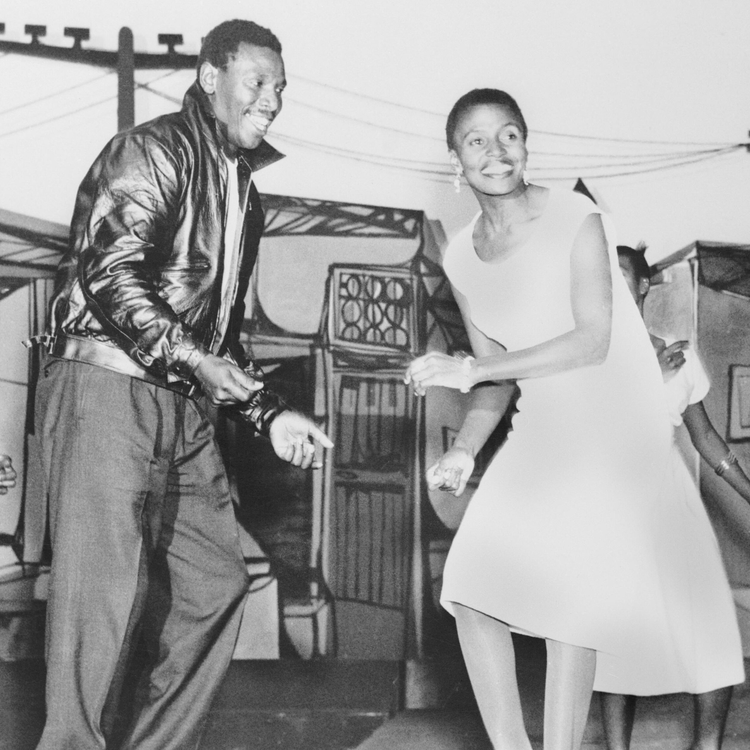 Nathan Mdledle and Miriam Makeba Performing